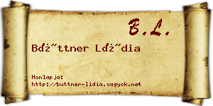 Büttner Lídia névjegykártya